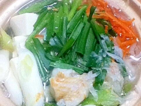 【ニラで冷え性対策】大根麺の鍋【大量消費レシピ】